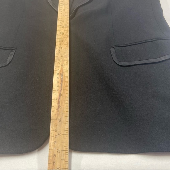 NEW VTG 100% Pure Wool Tuxedo Jacket Beaded Button Satin Lapel Luxury Lined - Picture 13 of 15